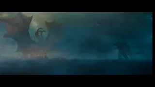King Ghidorah vs Godzilla Round 1 (NO HUMANS) - HD
