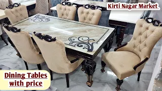 Dining Table Chairs for Home in Kirti Nagar Furniture Market Delhi Dining Table Designs with Prices