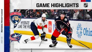 Panthers @ Blue Jackets 1/31/22 | NHL Highlights