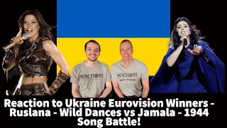 Reaction to Ukraine Eurovision Winners -  Ruslana - Wild Dances  vs Jamala - 1944 Song Battle!