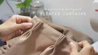 DIY Pinch Pleat Curtains | Menjahit Gorden Rempel