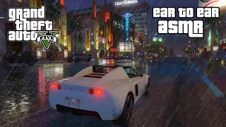 Ultimate GTA ASMR Relaxation 🌃 Rain + SUPER Close Up Ear to Ear Whispers