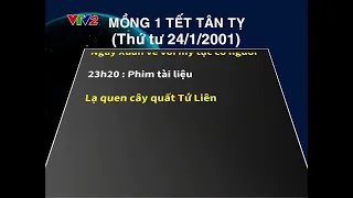 [Remastered]VTV2 ident 2001 | GTCT trong ngày 24/01/2001 (Mùng 1 Tết)