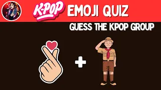 GUESS THE KPOP GROUP BY EMOJI QUIZ |  🎵🎼🎶 #quiz #kpop