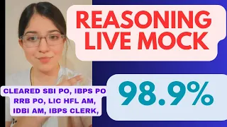 IBPS Clerk Prelims Reasoning Mock- PM (With Rough Sheet) | #sbi #sbipo #ibpspo #ibpsclerk #ibps #rbi