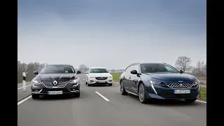 2019 Opel Insignia vs 2019 Peugeot 508 vs 2019 Renault Talisman