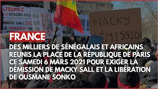 FRANCE 🇫🇷 | LES SÉNÉGALAIS DE FRANCE EXIGENT LA DÉMISSION DE MACKY SALL