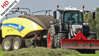 Pressing bales - Fendt 724 Black Beauty + New Holland Bigbaler 1270 - Balen persen - Schimmel B.V.