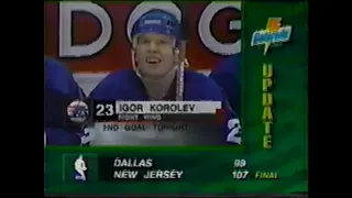 Igor Korolev scores two goals vs Stars for Jets (5 jan 1996)