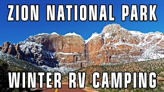 Zion National Park Winter RV Camping