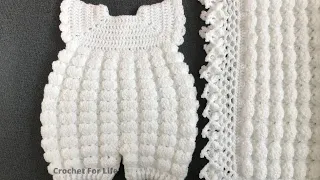 Easy crochet baby romper/crochet for life romper 2204