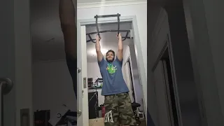 pull-ups and chin-ups with front lever, neck and wrist exercises. will be doing legs with abs tom