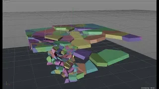 Cinema 4D voronoi fracture with mograph fields