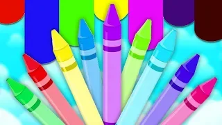 мелки цвет песня | рифмы для детей | учить цвета | детские стихи | Kids Rhymes | Crayons Color Song