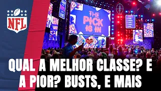 BUSTS, TROCAS, CLASSES... O MELHOR E PIOR DO NFL DRAFT NA HISTÓRIA