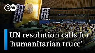 UN General Assembly adopts resolution demanding 'humanitarian truce' | DW News