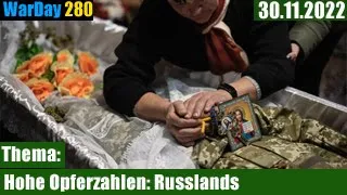 🟢 WarDay 280 -Hohe Opferzahlen: Russland zwischen Spott und Überlegungen für Verhandlungen? DE