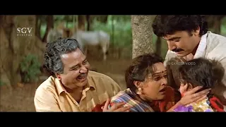 Excellent Climax Scene of Muddina Aliya Kannada Movie | Shashikumar | Shwetha | Kalyan Kumar