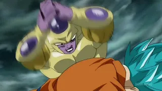 Super Saiyan Blue Goku Vs Golden Frieza Part 1 (English Dub) 720P