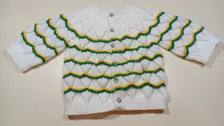 Baby Cardigan Knitting Pattern || Mamta Stitching tutorial