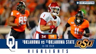 #7 Oklahoma vs #21 Oklahoma State Highlights: Kennedy Brooks leads Sooners past OSU | CBS Sports HQ