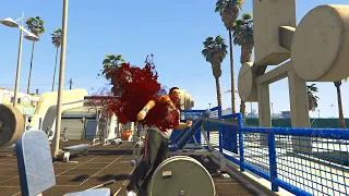 GTA 5: Sniper First Person Shootouts Compilation [Euphoria Physics & Kill Cam] #3