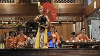 ジャワガムラン演奏と舞踊  慶福寺  灯籠流し 蓮田市  2023/8/16 Javanese gamelan played in Japan( Hasuda Saitama )