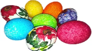 ТАК ЯЙЦА ВЫ ЕЩЕ НЕ КРАСИЛИ❗️Как оригинально покрасить яйца на Пасху 2024 Яркие, красочные.