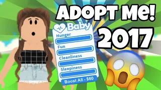Playing 😱 Adopt Me In 2017! 😱 ( it changed a lot ) Legacy Adopt Me 2017! ROBLOX