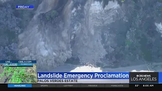 Emergency proclamation in place for Palos Verdes Estates following landslide