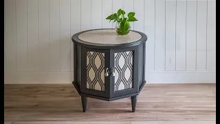 Furniture Flip Mid-Century Modern Octagon End Table