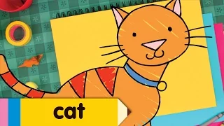 How to Draw A Cat | Easy Drawing Lesson for Kids | Step By Step