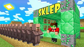 OTWORZYŁEM TAJNY SZMARAGDOWY SKLEP w Minecraft! NOWY SKLEP Z SZMARAGDAMI!