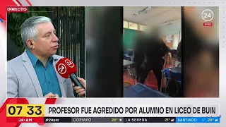 "Oye, no le pegues al profe": brutal agresión de alumno a docente en Buin