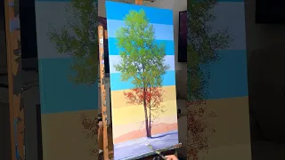 Timeline tree acrylic painting Timelapse art by Tim Gagnon. #painting #tree #landscape #surreal #art