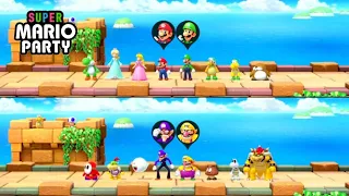 Mario party 🎈- Mario & Luigi VS Wario & Waluigi 🎮 (4 players) Switch gameplay