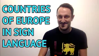 COUNTRIES OF EUROPE IN SIGN LANGUAGE