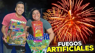 REVENTANDO LUCES ARTIFICIALES CON LA SUEGRA