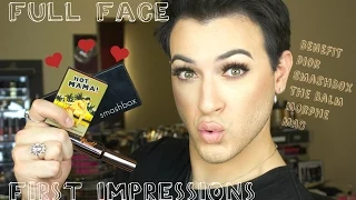 FULL FACE FIRST IMPRESSIONS - Benefit Cosmetics, Dior, Morphe | MannyMua