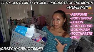 TEEN'S EMPTY HYGIENE PRODUCTS OF THE MONTH + REVIEWS!!