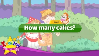 Hansel and Gretel - How many cakes? (Counting) - English Fairy-tale for kids