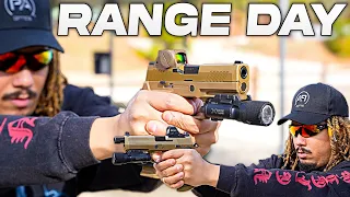 Shooting The NEW Sig M18X , FN FNX 45 Tactical , CZ Shadow Compact , and Taurus 65 | Range Day Vlog