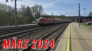 Trainpotting von Verschiedene Züge März bis Mai 2024