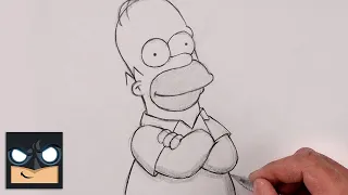How To Draw Homer Simpson | Beginner's Sketch Tutorial