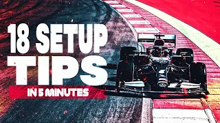 18 USEFUL Setup Tips on F1 2021 in 5 Minutes