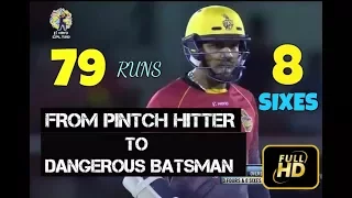 Sunil Narine Hard Hitting 79 runs With 7 Sixes vs Barbados Tridents in CPL 2017  - TKR VS BT