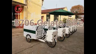 B706 Electric Ice cream Bicycle  -popular Electric Ice Cream & Gelato Bike