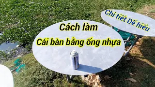 cách làm bàn bằng ống nhựa pvc dễ hiểu dễ làm tiểu cảnh ống nhựa bamboo