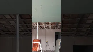 Монтаж гипсокартона на потолок в одиночку