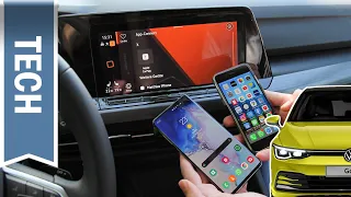 Wir koppeln: Android Auto & Apple CarPlay im VW Golf 8 mit Discover Pro im Test (Wireless + Kabel)